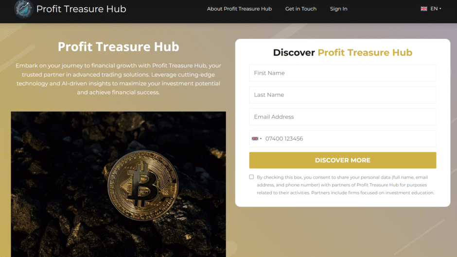 Profit Treasure Hub (profittreasurehub.com) — Отзывы. Инновации или «маркетинговая ширма» для сбора данных?